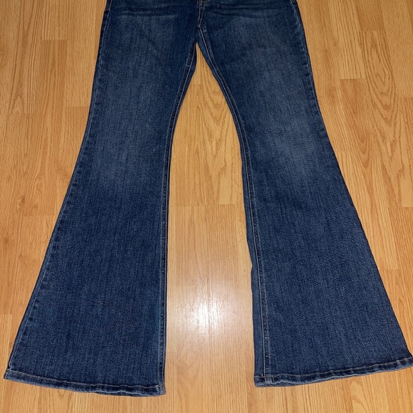 KanCan Stretch Blue Denim Mid Rise Flare Jeans / Pants Size 11/29 - Picture 2 of 10